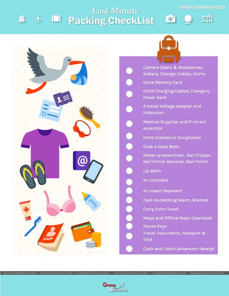 Last Minute Packing Checklist - Why it is important? 2