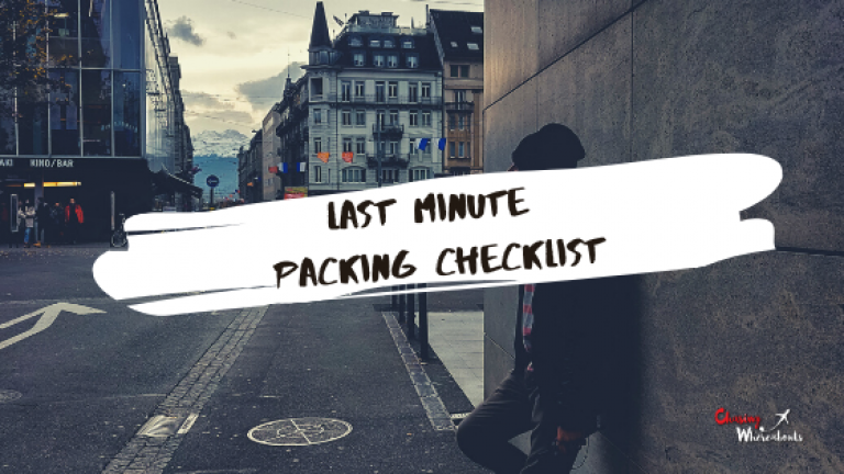 Last Minute Packing Checklist – Why it is important?
