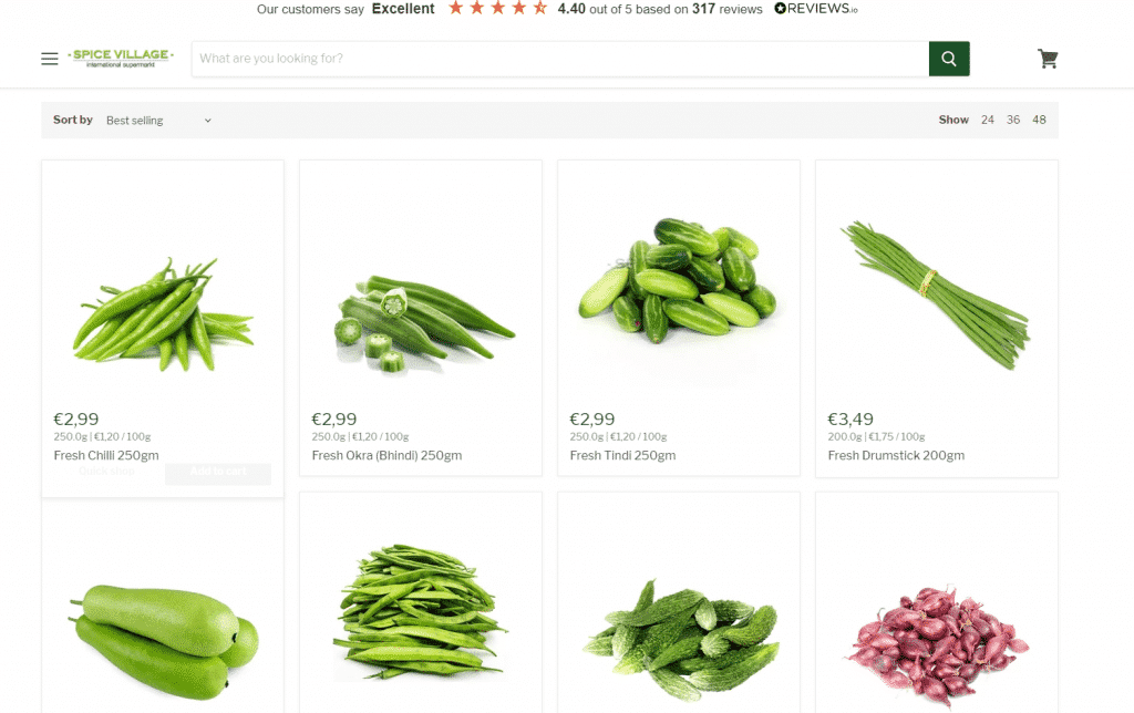 Fresh Indian Vegetables Online Germany